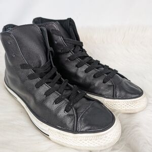 Converse leather All Stars HT, women's size 9.5, men's size 7.5, black